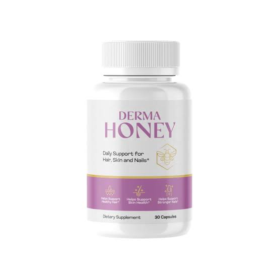 DermaHoney 30-capsule dietary supplement bottle